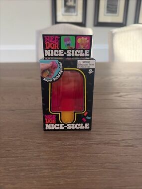 Nee Doh Ice Cream Nice-Sicle Squeezable Stress Reliever Sensory Toy Red